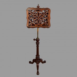 19th Century Mahogany Adjustable Duet Music Stand