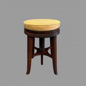 George III Mahogany Revolving Music Stool