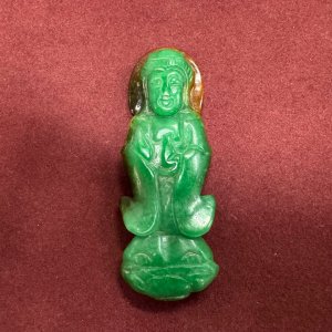 A Chinese Qing Dynasty Jade Figure