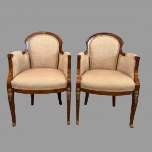 A Fine Pair of French  Art Deco Armchairs