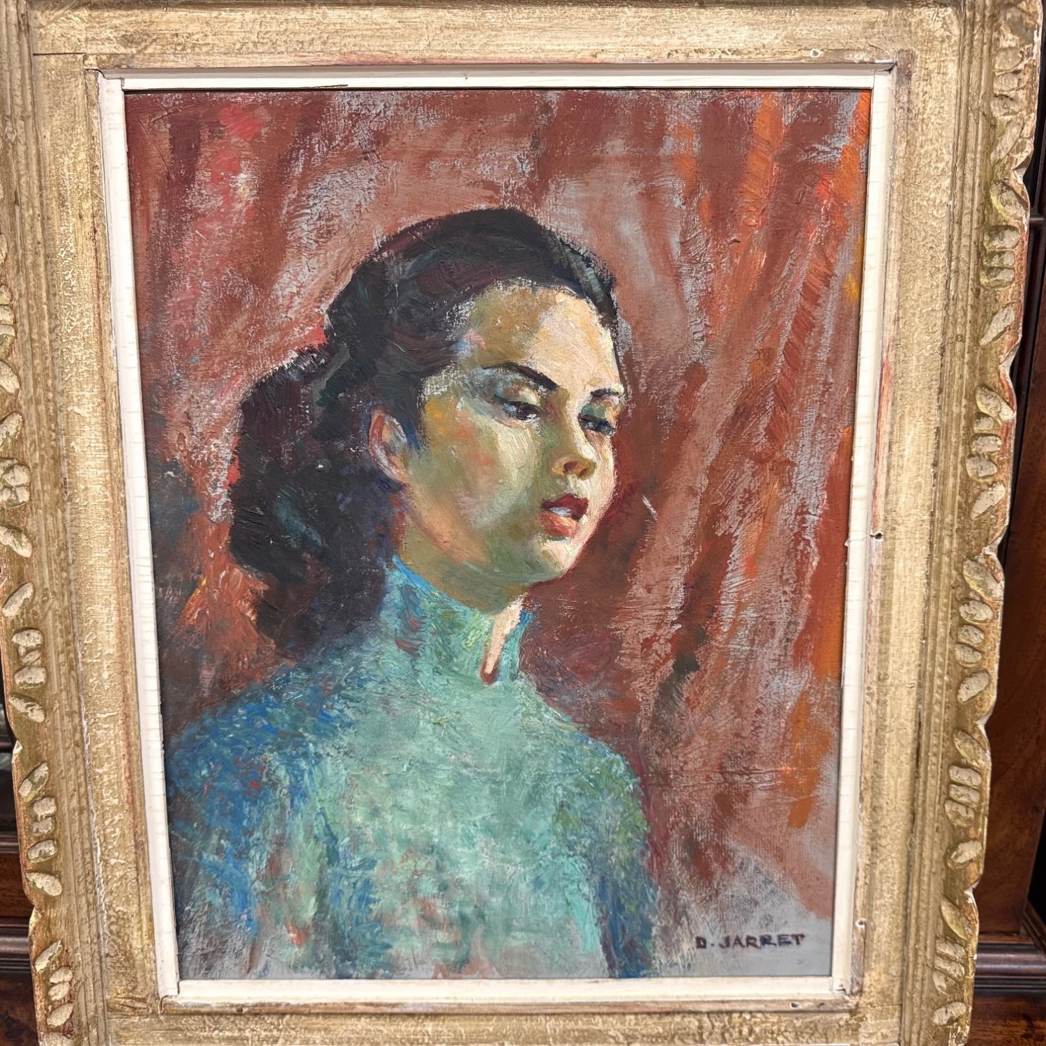 Dora Jarrett (1895-1983) Oil On Board Portrait