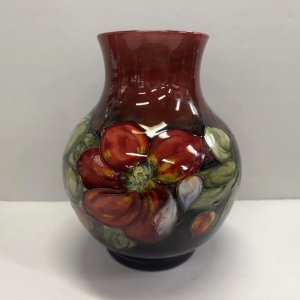 A Walter Moorcoft 'Clematis' Pattern Vase.