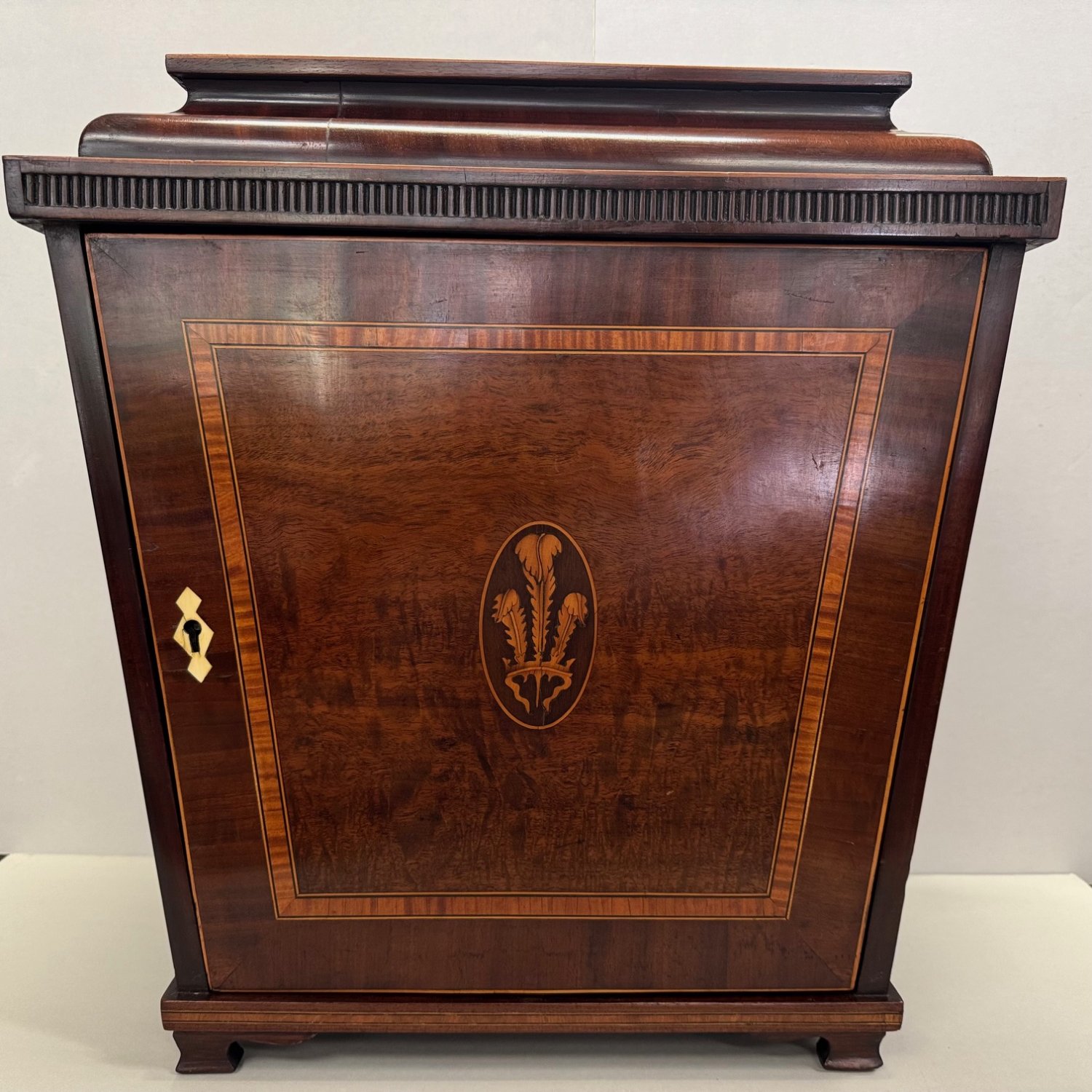 A George III Mahogany Revolving Stationery Cabinet