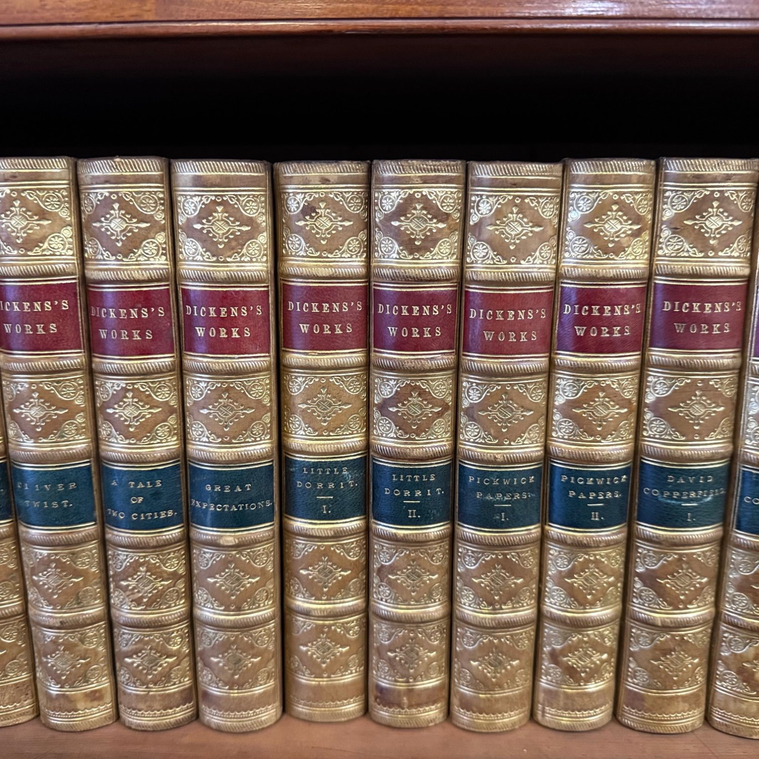 A Fine19th Century Complete 30 Volume Set of Charles Dickens Literary Works