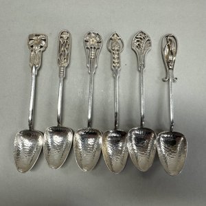 A Set of 6 Australian Sterling Silver Teaspoons