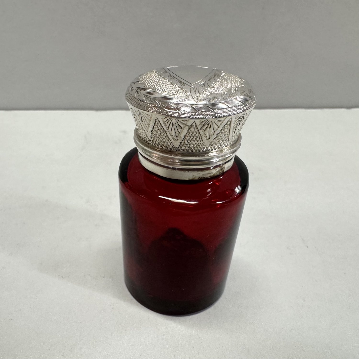 A Victorian Sterling Silver Perfume Bottle