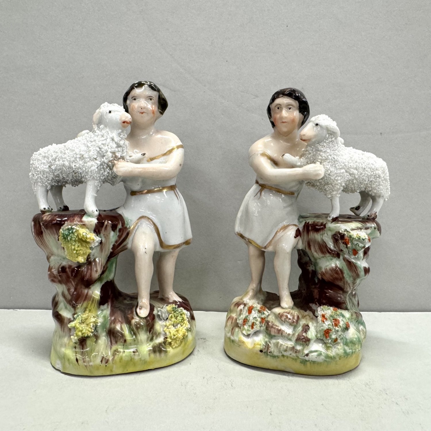 A Pair of Staffordshire Figurines