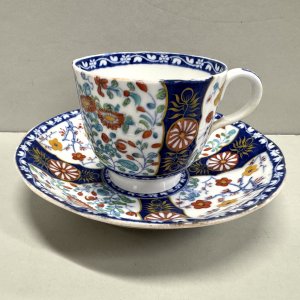 A 19th Century Queens Pattern Cup and Saucer.