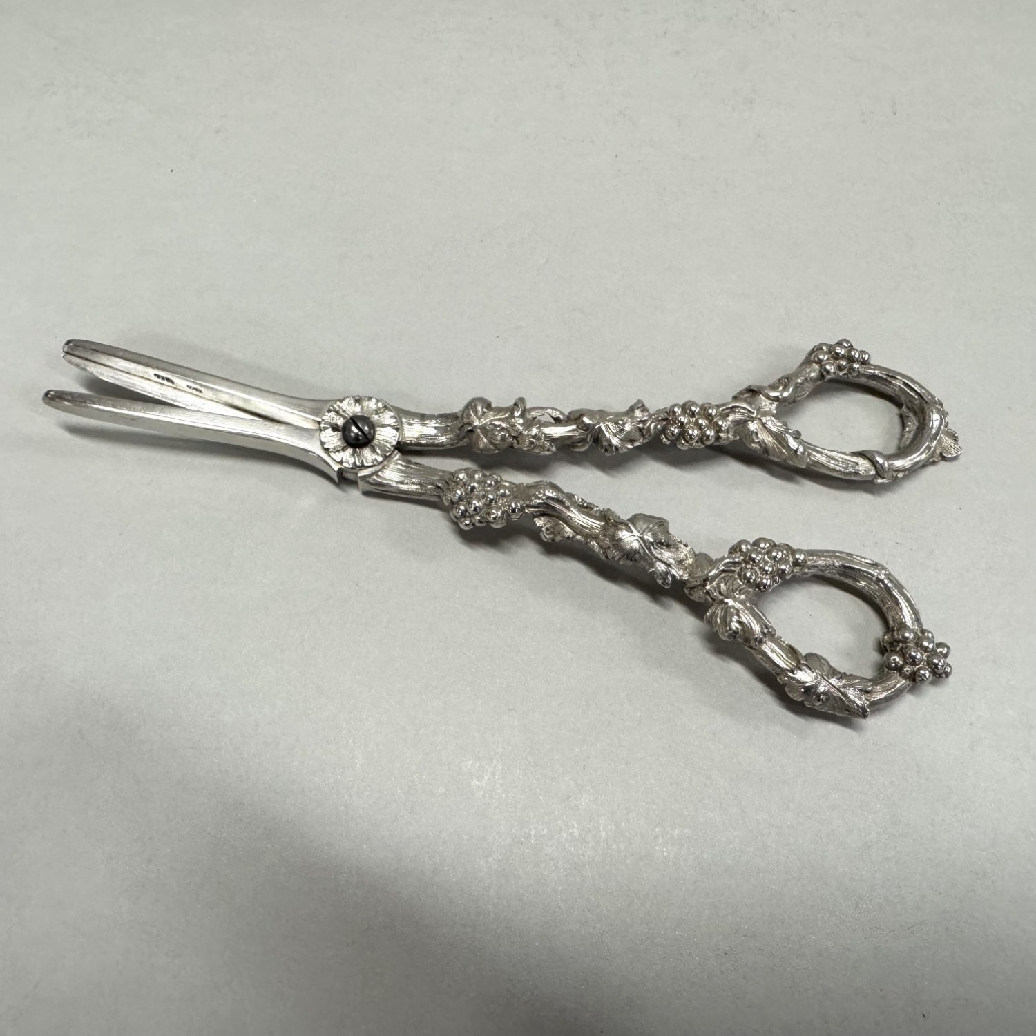 Victorian Sterling Silver Grape Shears