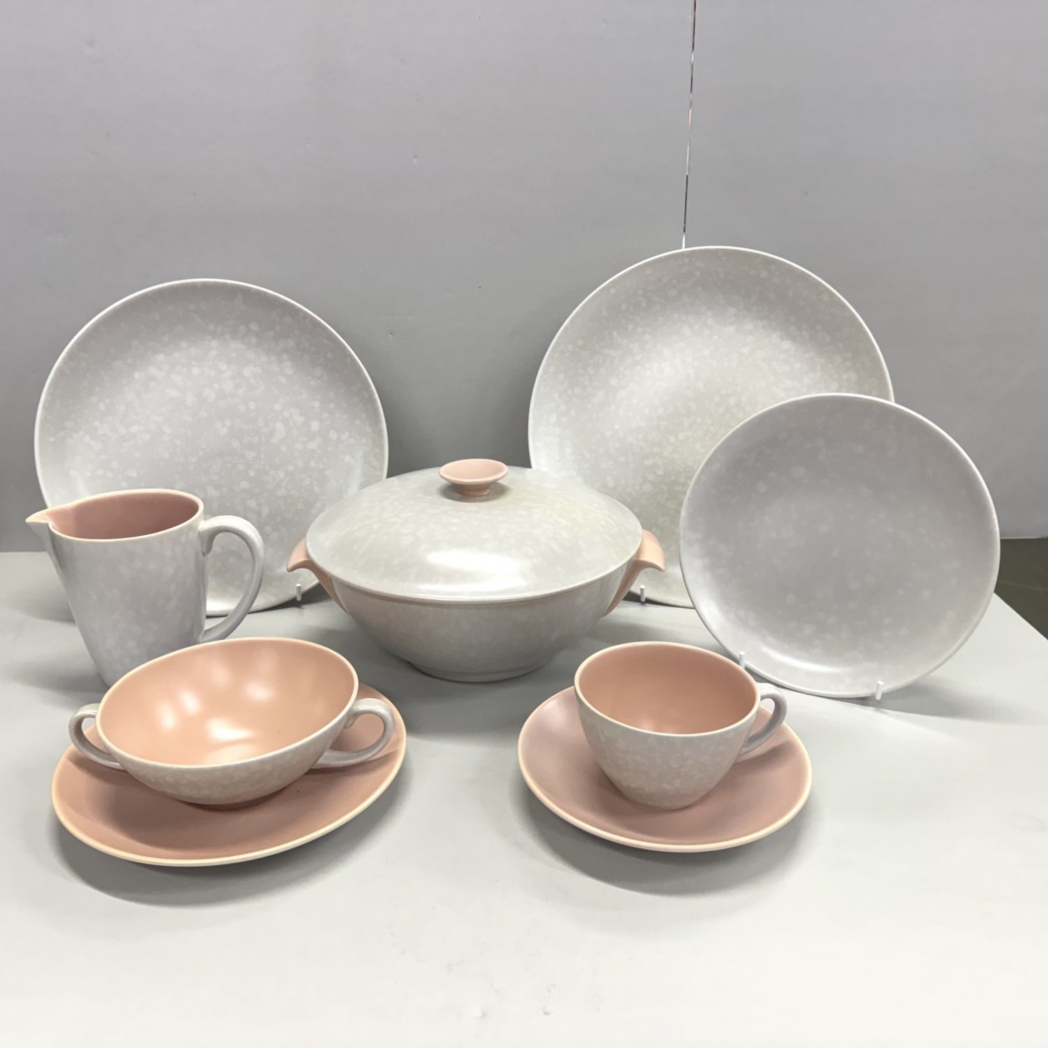 A fine English 6 setting Poole Pottery 45 piece Dinner Service