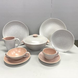 A fine English 6 setting Poole Pottery 45 piece Dinner Service