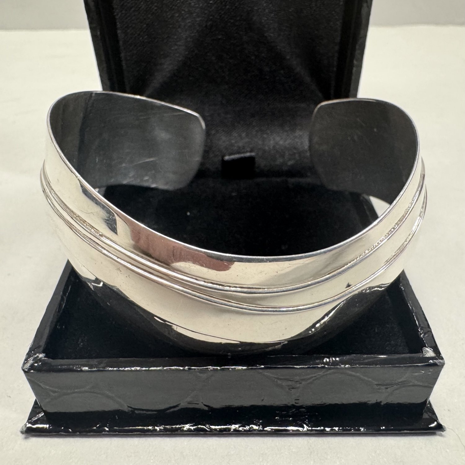 A Stylish Sterling Silver Bangle