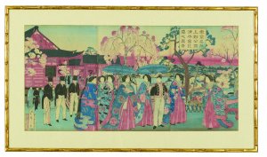 ‘Garden Party’ Japanese Utagawa Hiroshige