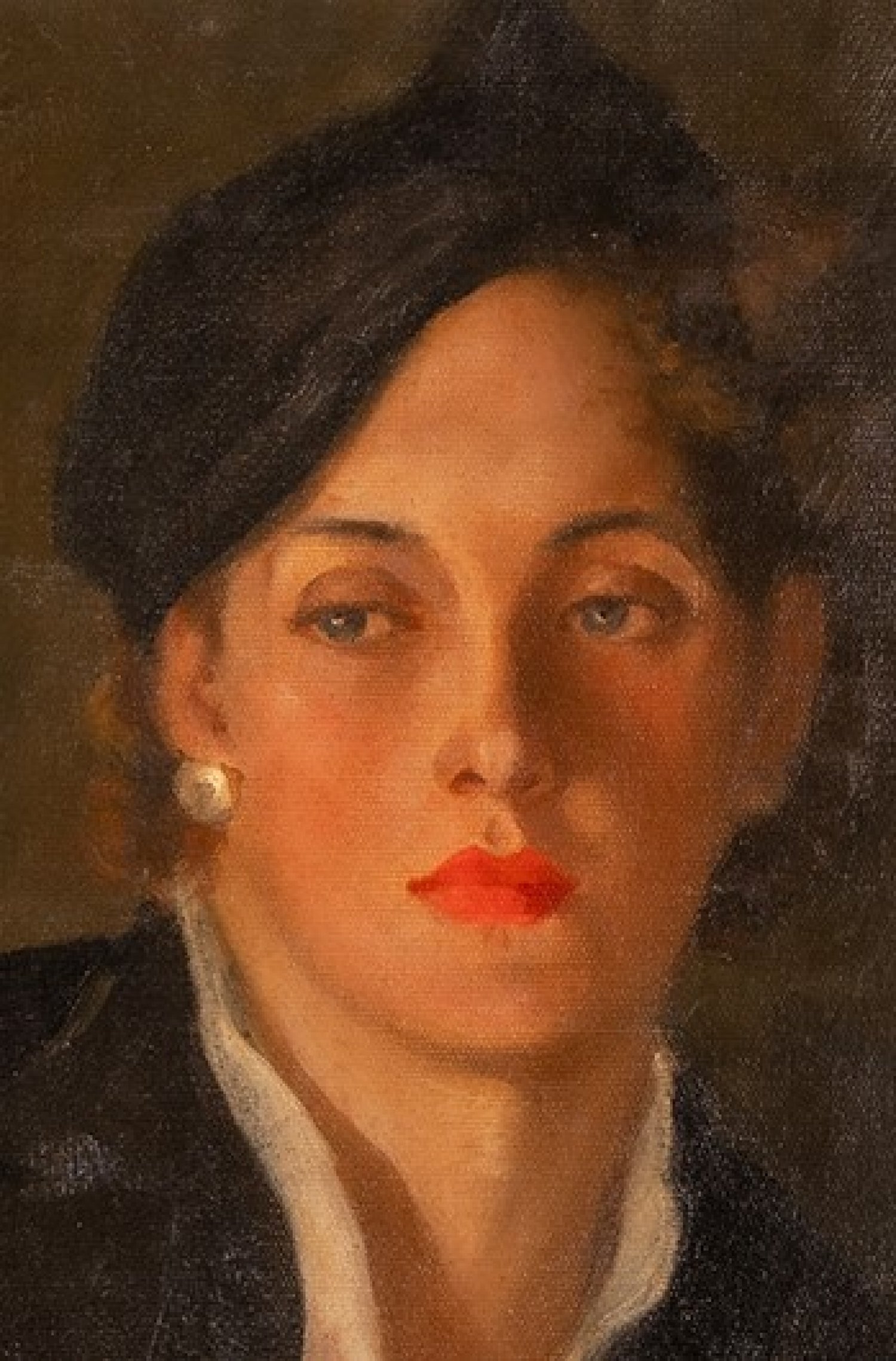 Portrait of a Lady, oil on canvas c1930 by JS Watkins