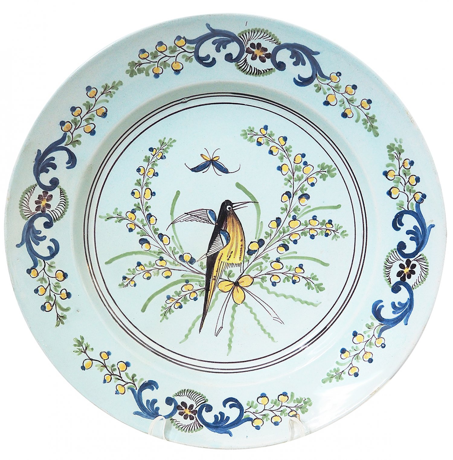 Delft polychrome charger c1760