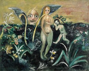 Adam and Eve and the Garlic Plant