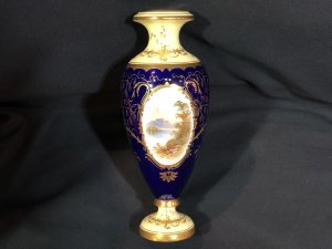 Coalport Hand Decorated vase