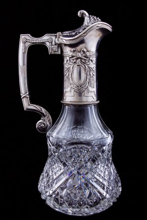 Crystal and Silver Claret Jug