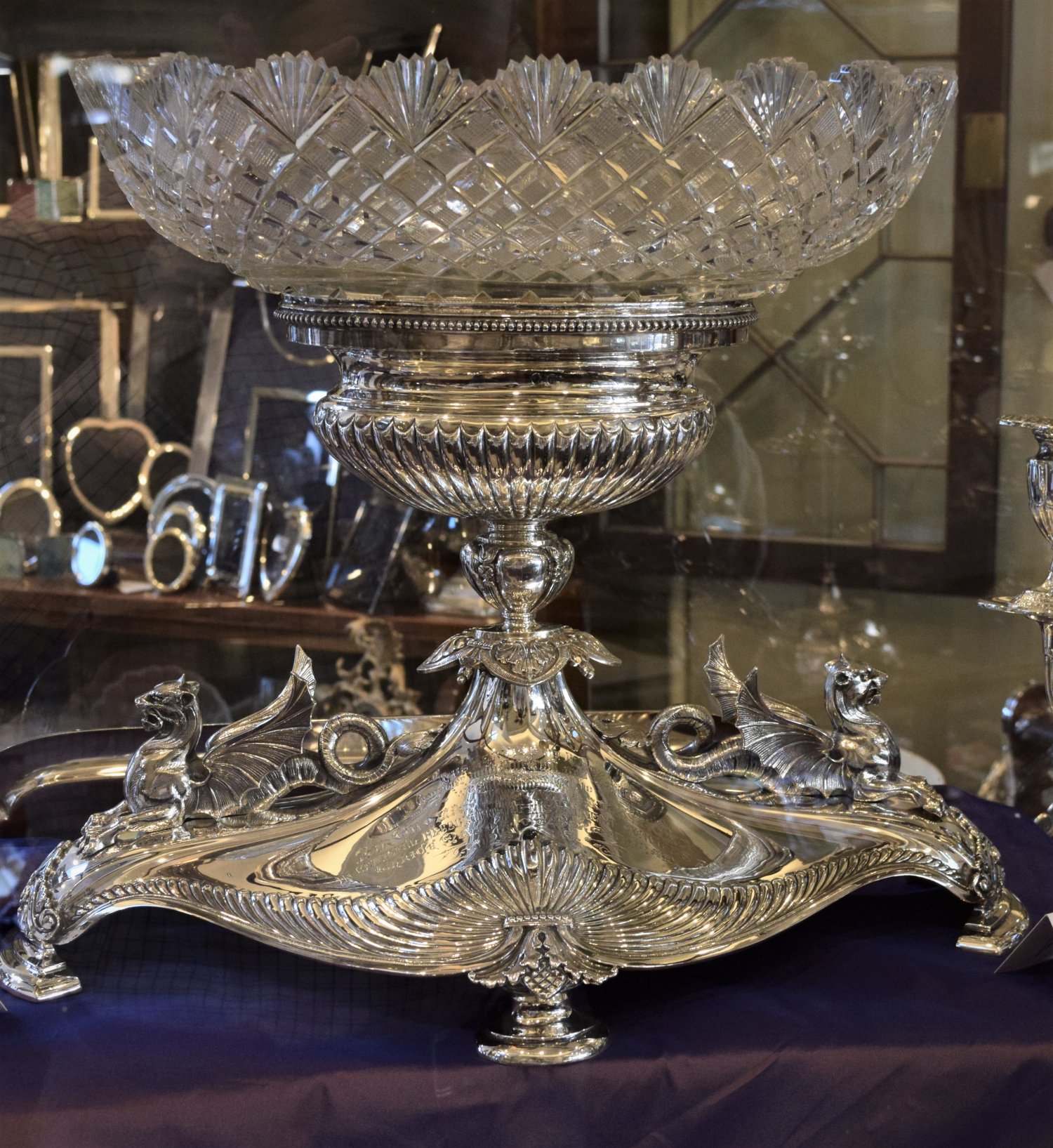Sterling Silver Table Setting/Centrepiece and Candelabra by Frederick Elkington