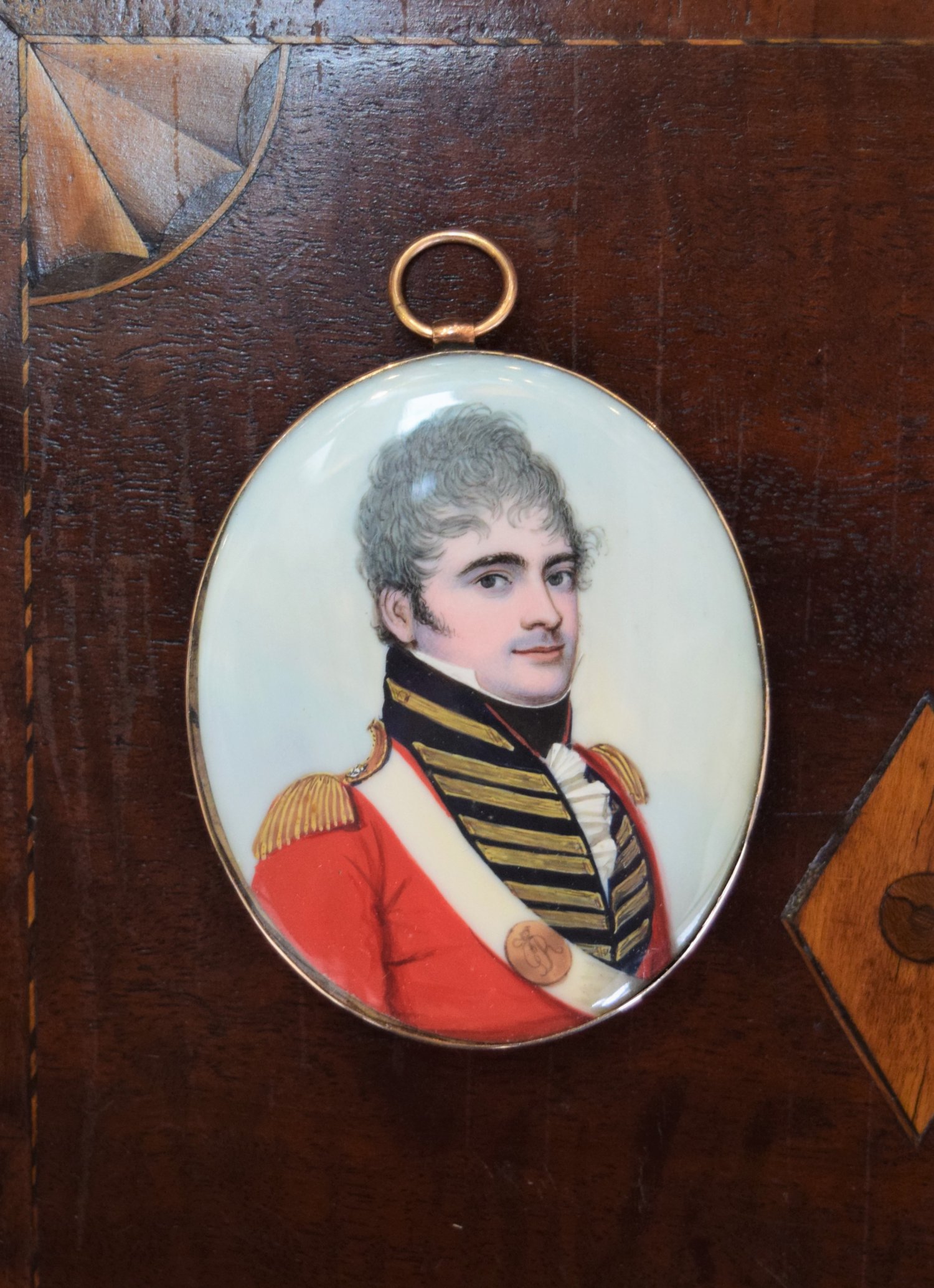Hand-painted Portrait Miniature by Frederick Buck