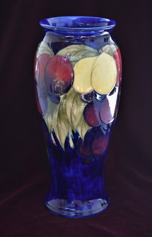 Moorcroft Tall Plum Vase