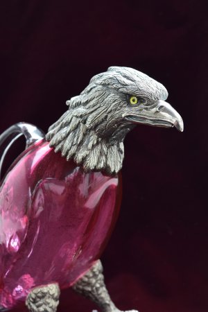 Victorian Cranberry Glass Claret Jug