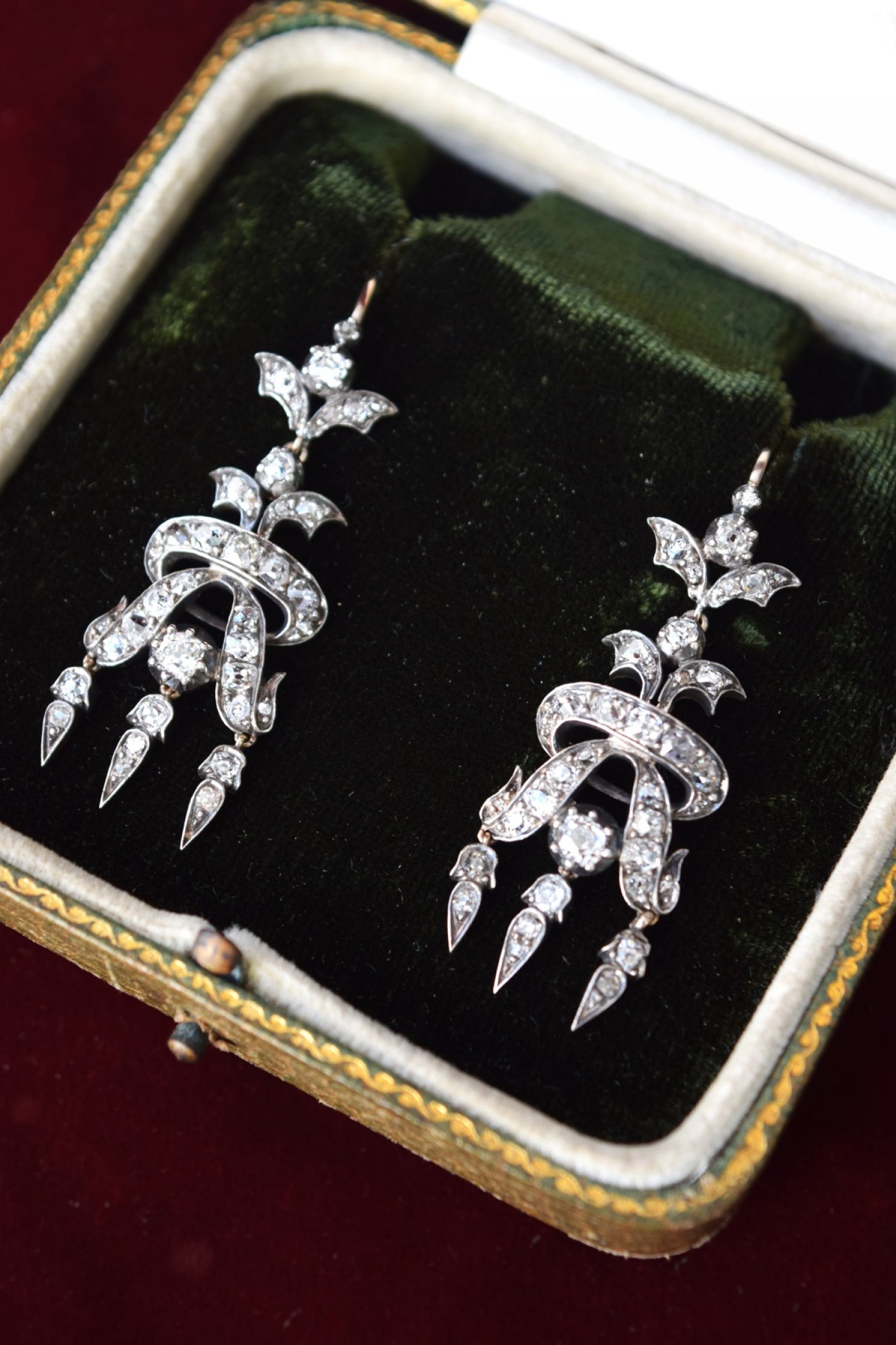 Mid-Victorian Diamond Earrings
