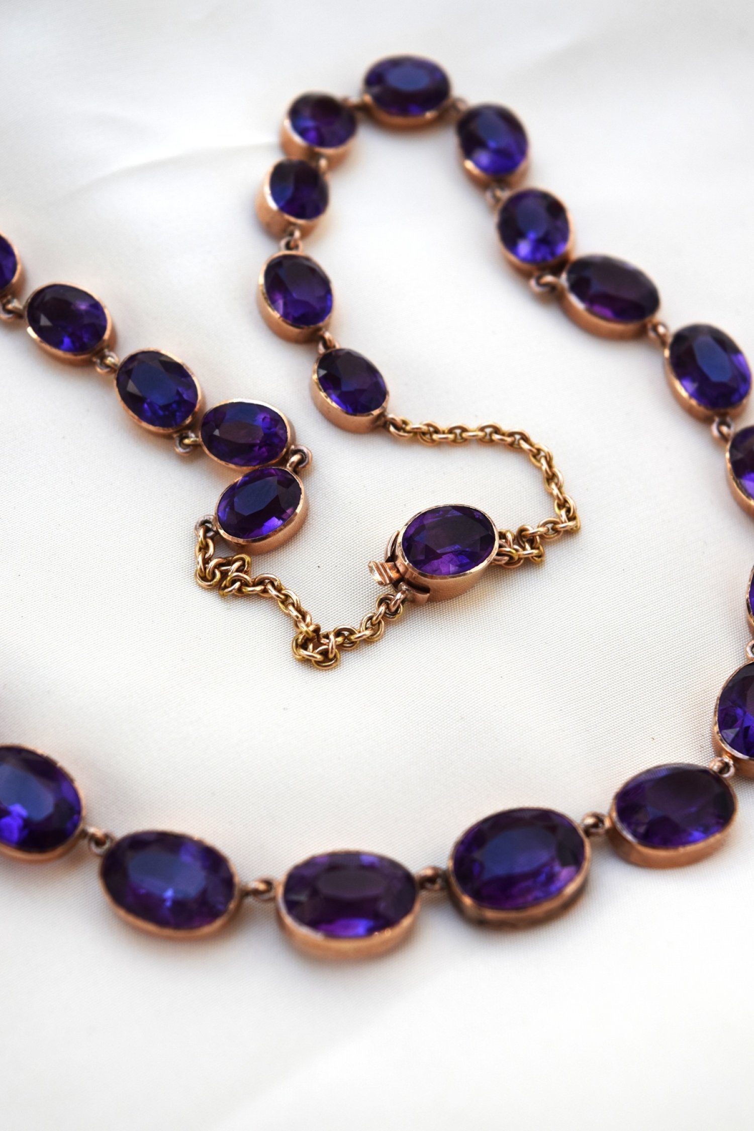Georgian Revival Amethyst Rivière
