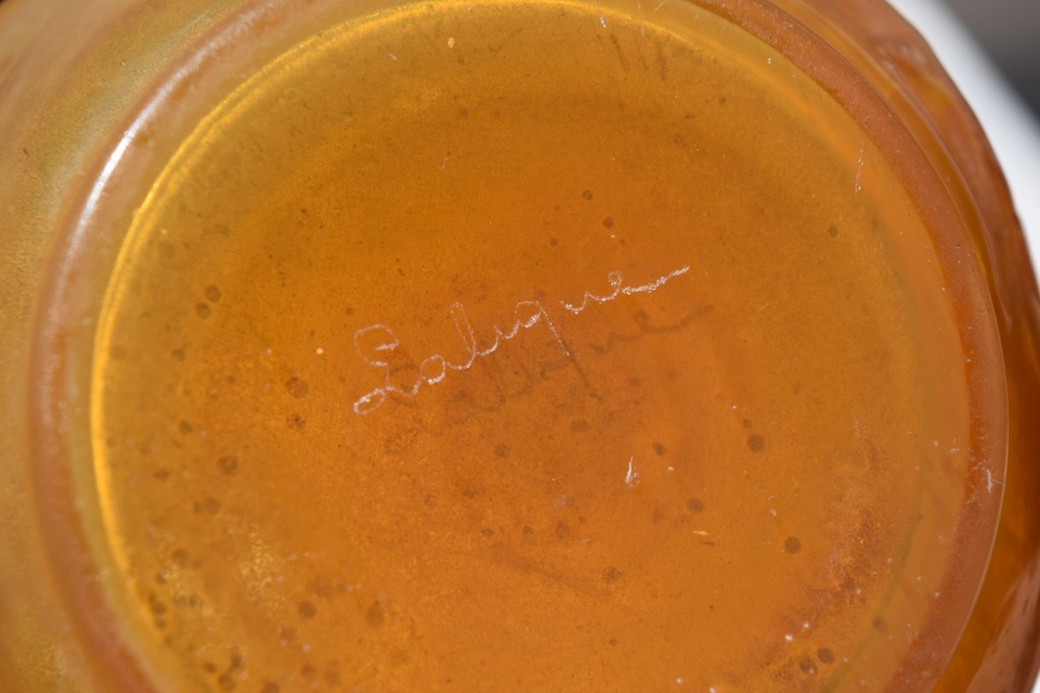 René Lalique “Ronces” Butterscotch Vase