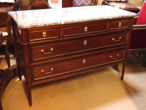 Louis XVI Period Commode with 5 Drawers