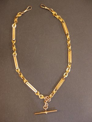 9ct Gold William Drummond Melbourne Fancy Watch Chain Necklace