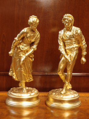 Pair French Bronzes by Boulez