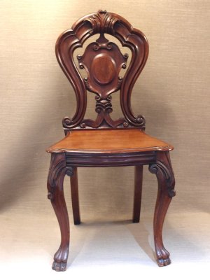 C1860 Mahogany Hall Chair