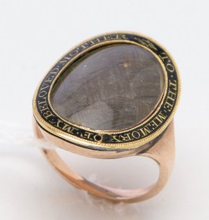 C1791 George III Gold Mourning Ring for Elizabeth Moffat (c1737-1791), wife of William Moffat MP