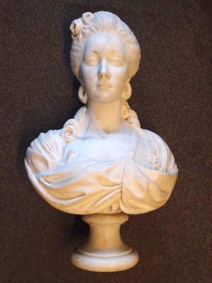 French Sculpted Marble Bust of a Lady of about 1780.