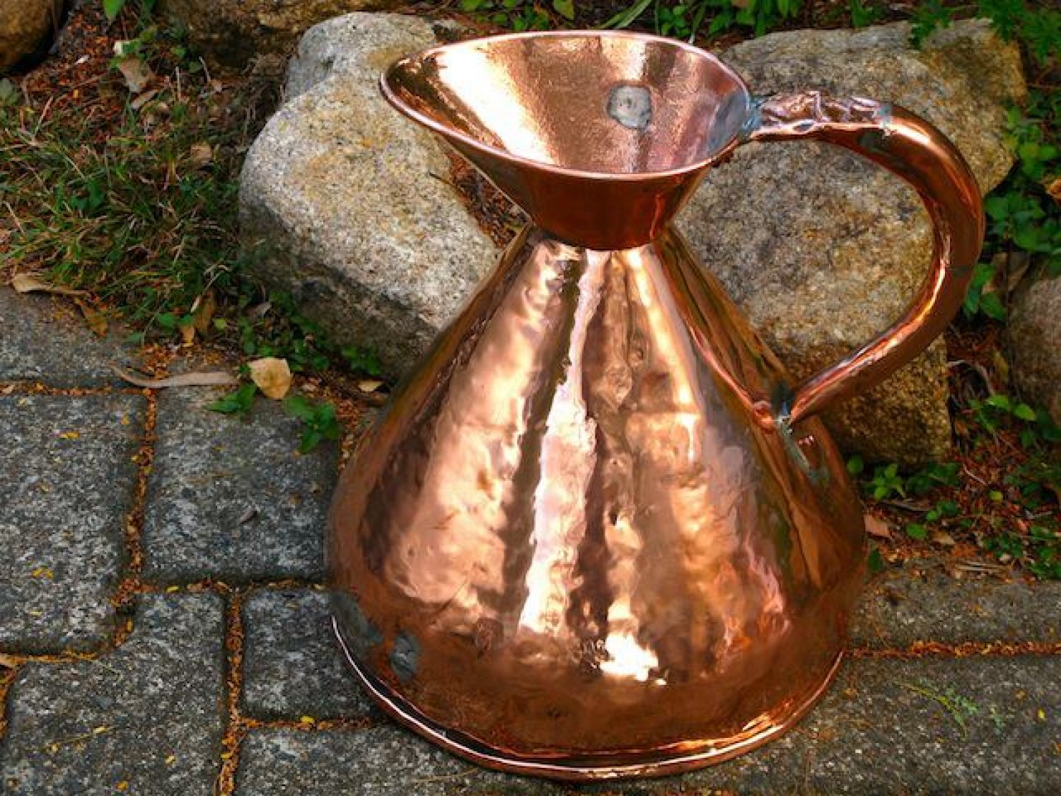 3 Gallon English Georgian copper measuring jug