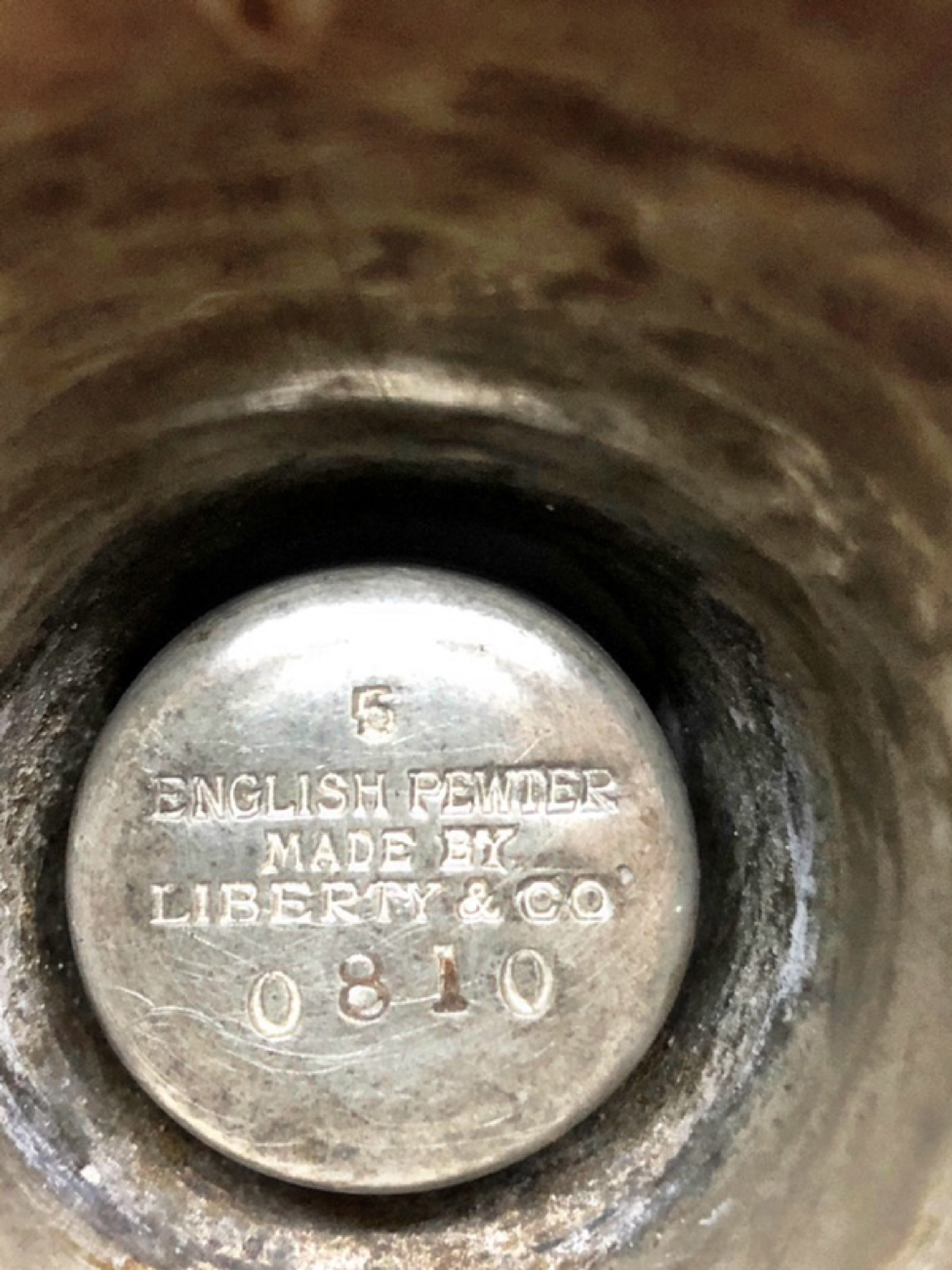  Liberty & Co. Tudric pewter chamberstick designed by Oliver Baker