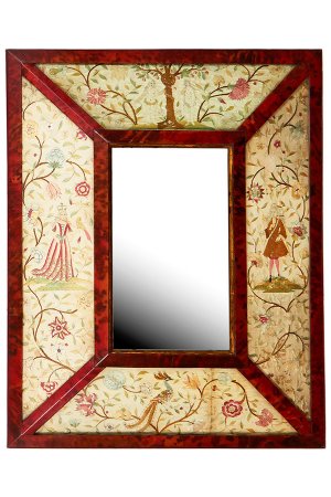Charles II Needlework Mirror