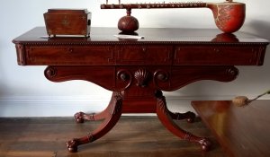 Irish Regency mahogany serving table 