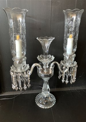 Czechoslovakian Crystal Lamp