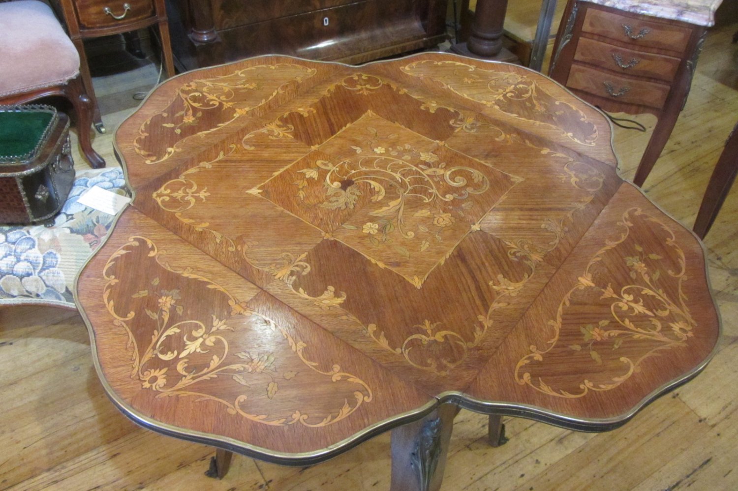 Rosewood Marquetry Table