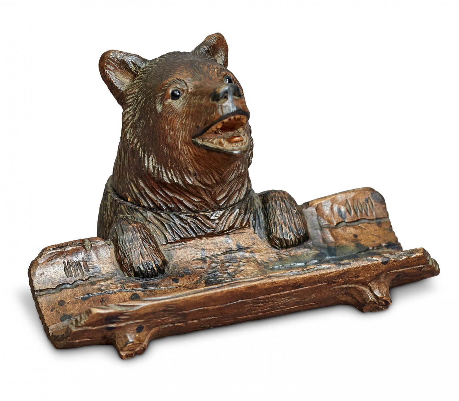 Late 19th Century Black Forest Bear Inkwell