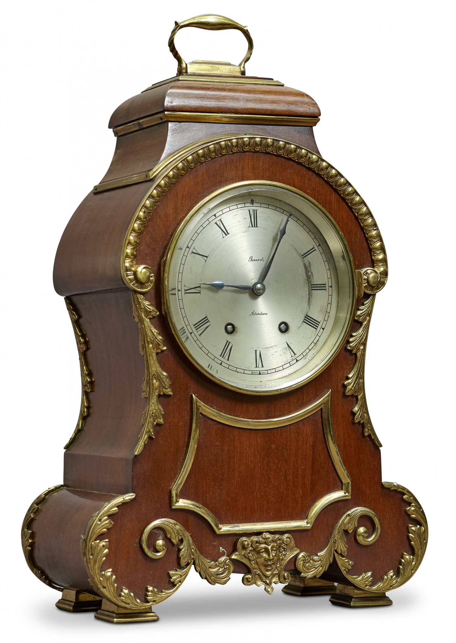 French 19th Century Mahogany Bracket Clock