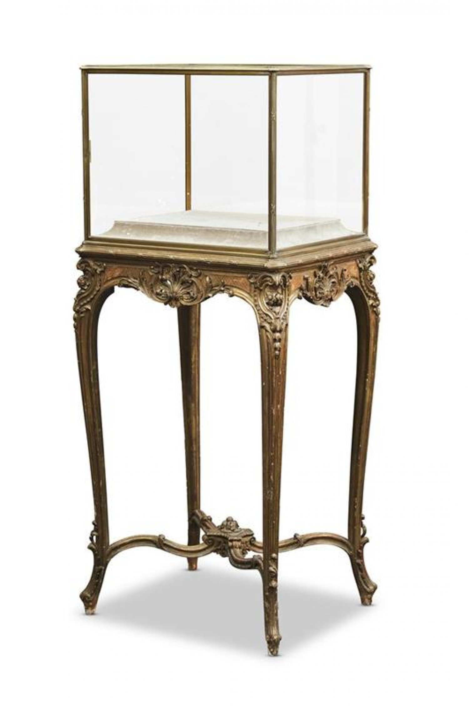  French Louis xv Style Vitrine on Stand