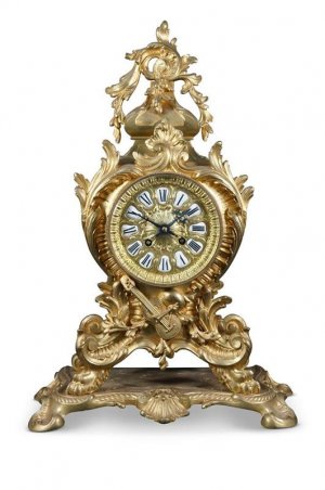 French Rococo Mantle Clock 8 Day Movement 