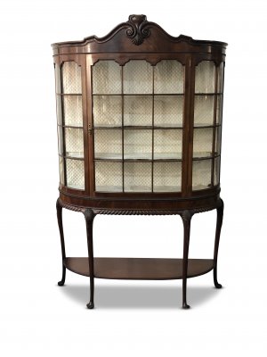 20th Century Pair of Mahogany Display Cabinets