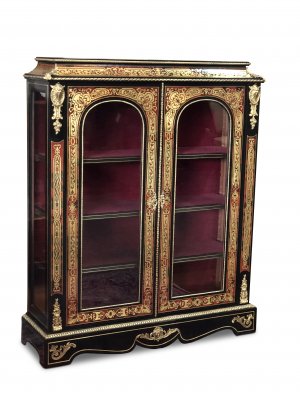 19th Century French Boulle Two Door Cabinet