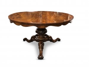 Superb-quality Victorian mahogany round pedestal centre table