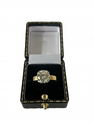 Two Toned 18ct Gold Brilliant Cut Diamond Ring