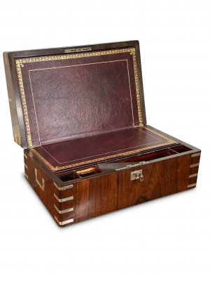 19th Century English Rosewood Writing Box